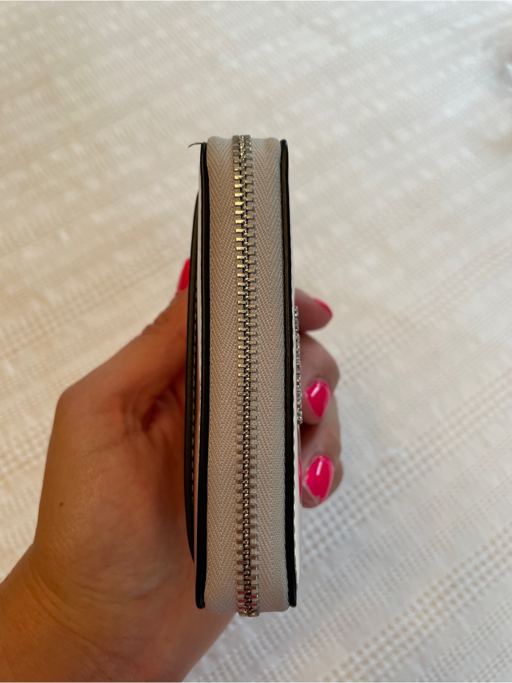NWT Kate Spade Metallic Silver Natasha Compact Wallet - Picture 9 of 13